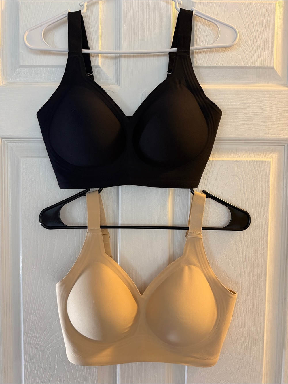 Source Unknown Padded Wireless Bras - Black & Nude